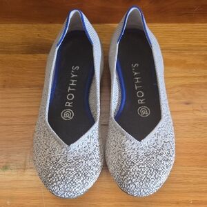 Rothy's Gray/Shimmer Elegant Flats